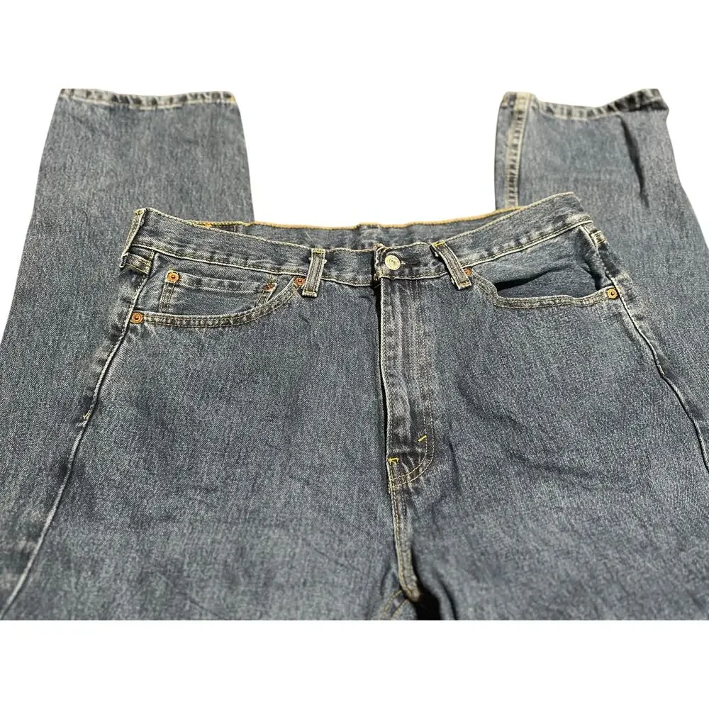 Levi's 505 Prewashed Regular Straight Leg Men's Jeans, Stonewash, Size 36x32